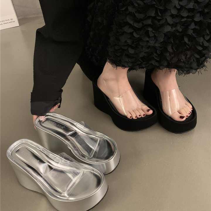 Transparent wedge shoes. - Image 4