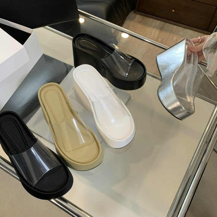 Transparent wedge shoes. - Image 5