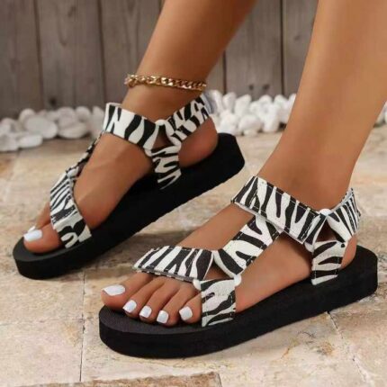 summer flat beach sandals.